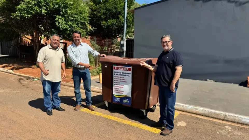Prefeitura de Cassilândia testa coleta de lixo com contêineres no Jardim Campo Grande