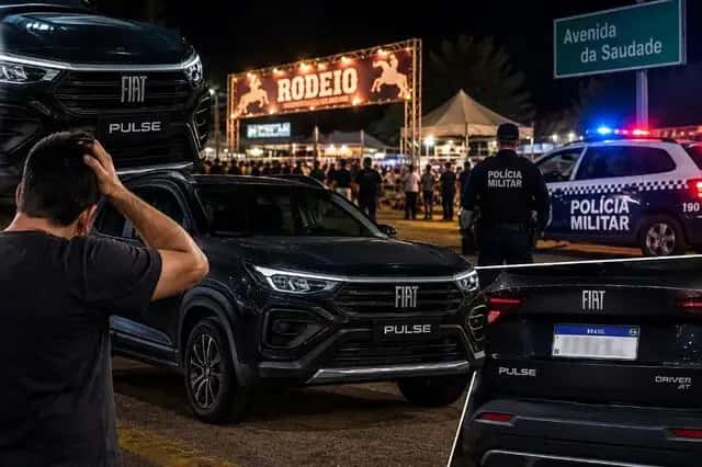 Homem de 39 anos tem carro furtado durante rodeio na Avenida da Saudade